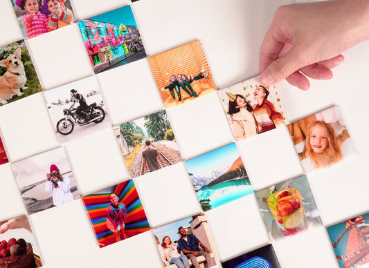 Square photo magnet - Lalapic | these square photo magnet are perfect to display your Instagram photos. you can arrange them to any form to showcase your memories with your family.